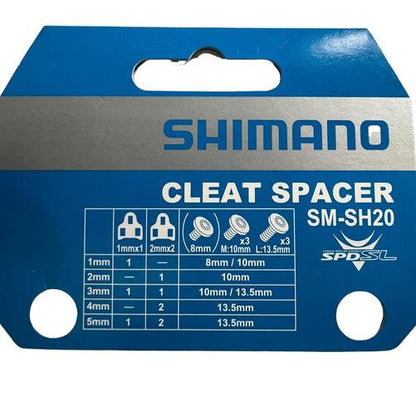 SHIMANO SM-SH20 Cleat Spacer and Fixing Bolt Set - Y40B98150-Pit Crew Cycles