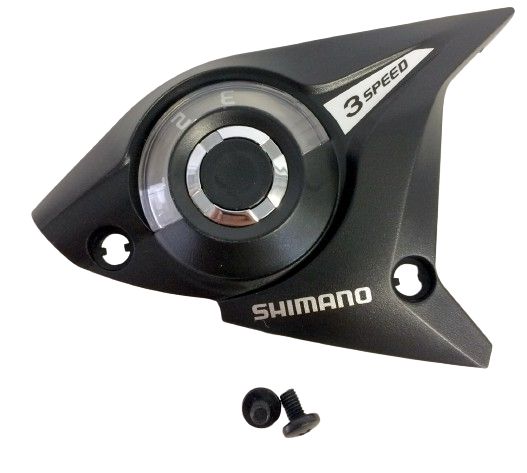 SHIMANO ST-EF51-4A EZ-Fire Plus Lever Upper Cover for Left Hand Black and Fixing Screws M3 x 5 - Y6TP98200-Pit Crew Cycles
