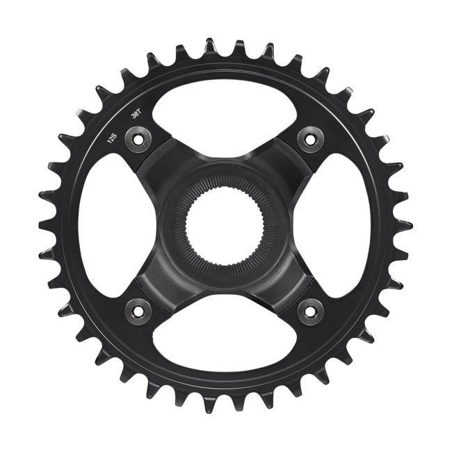 SHIMANO STEPS CR-EM800/ SM-CRE80 E-MTB Direct Mount Black Chainring 1x12-Speed-Pit Crew Cycles