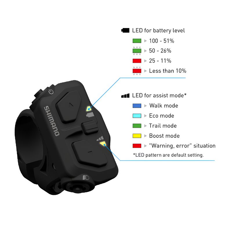 SHIMANO SW-EN600-L Di2 Left Side Assist Switch 35.0mm-Pit Crew Cycles