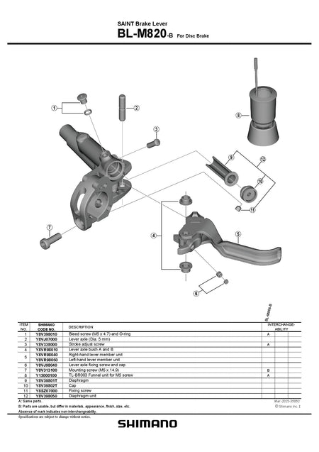 SHIMANO Saint BL-M820-B/ BR-M820 Hydraulic Disc Brake Sets 4 -Piston-Pit Crew Cycles