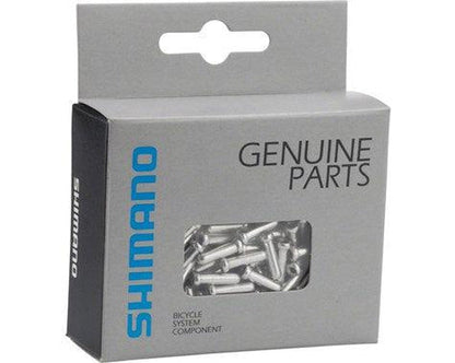 SHIMANO Shift Inner Cable End Tips Silver 1.2mm - Y62098035-Pit Crew Cycles