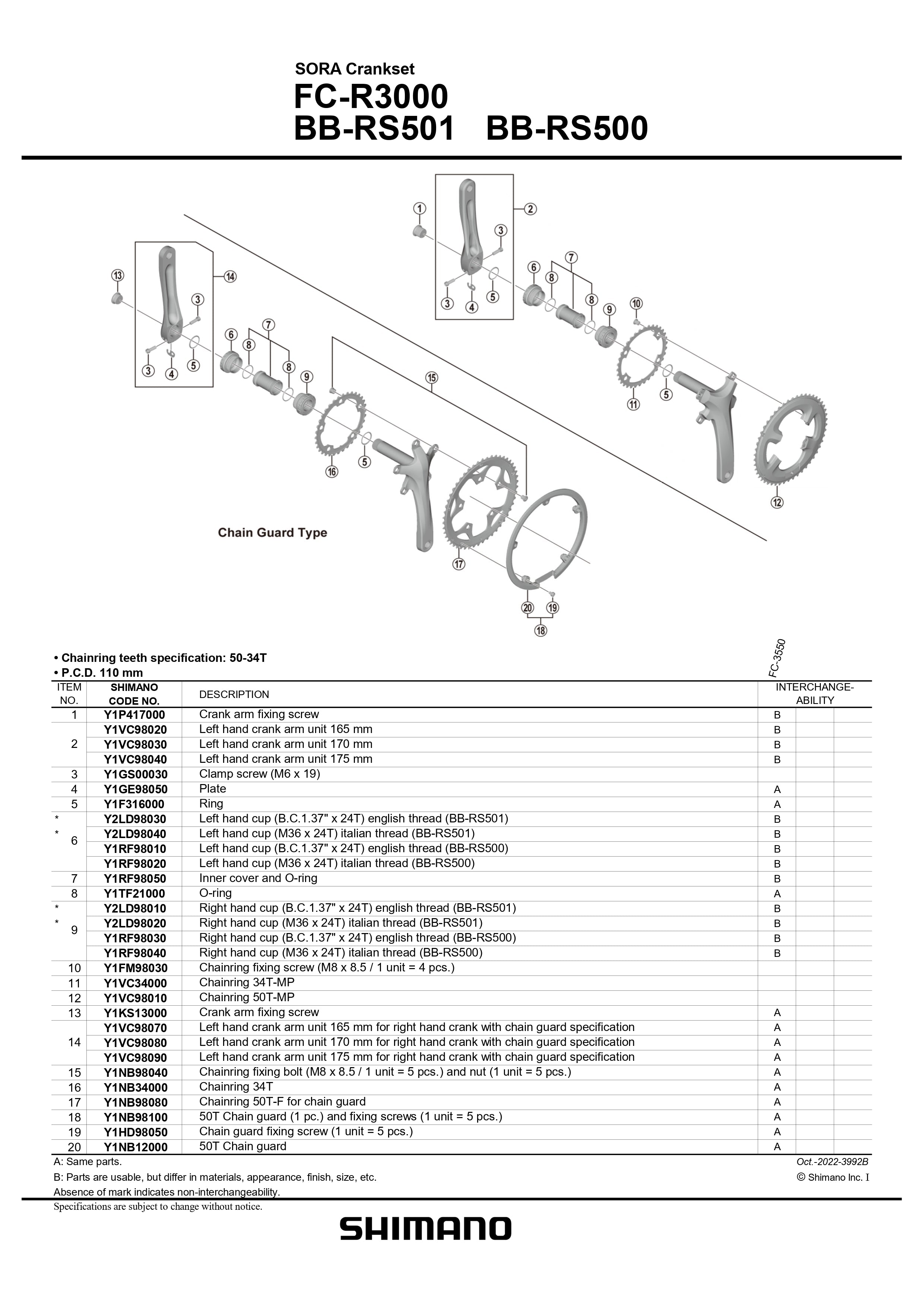 Shimano sora cheap hollowtech ii