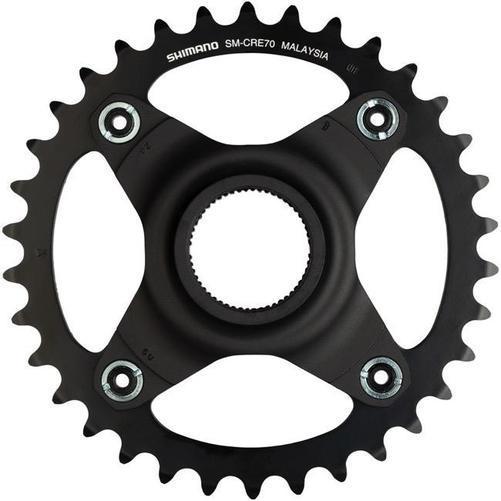 SHIMANO Steps SM-CRE70-B Boost eBike Chainring 34 Tooth 53mm Boost Chainline Black-Pit Crew Cycles