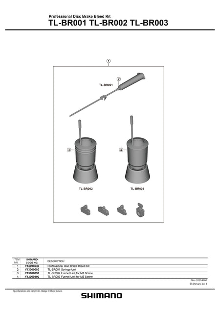 SHIMANO TL-BR001 Syringe Unit Tool - Y13000080-Pit Crew Cycles