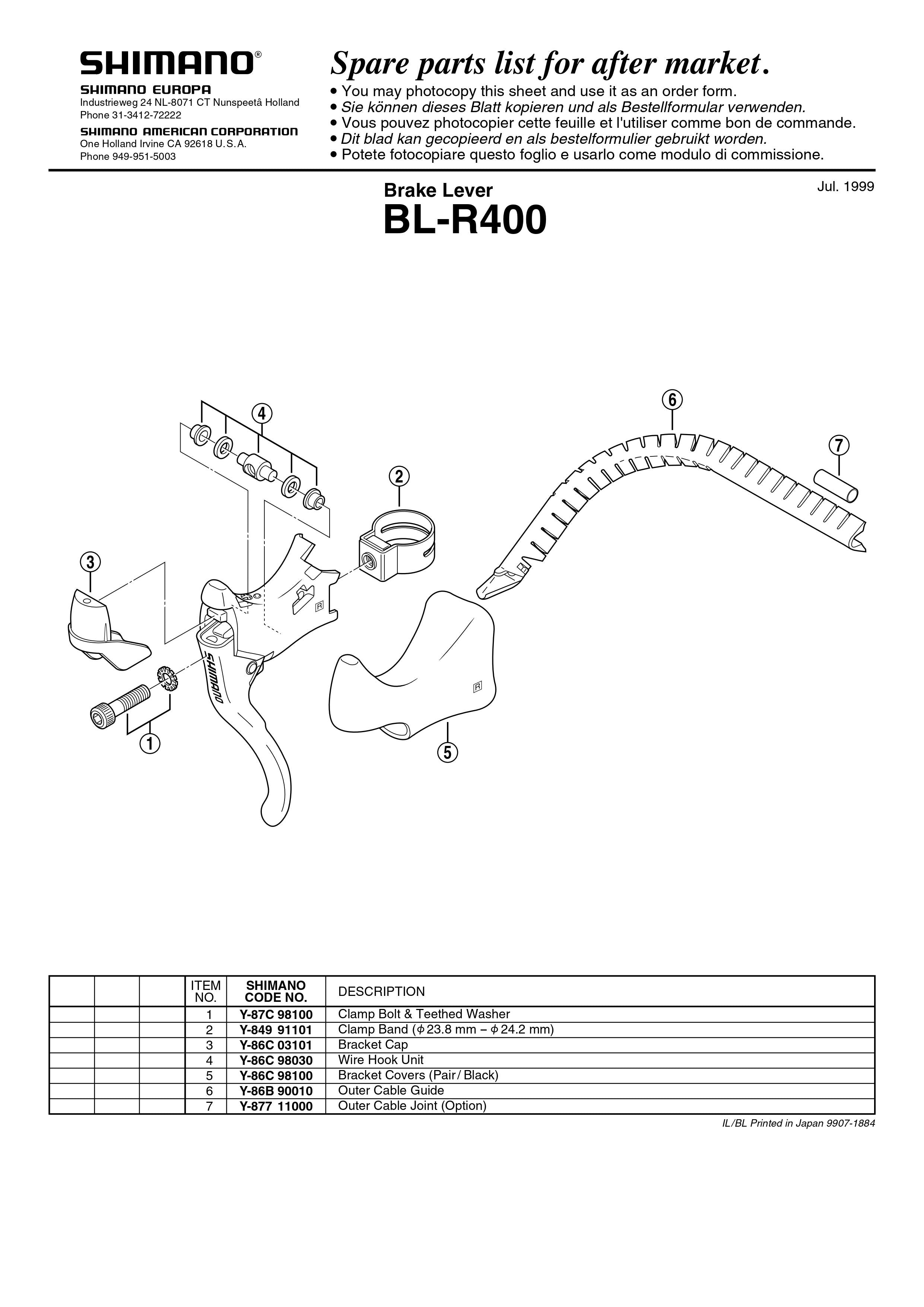 Shimano tiagra brake online levers