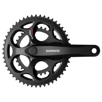 SHIMANO Tourney FC-A070 Riveted Square Taper Crankset 2x7/8 Speed-Pit Crew Cycles
