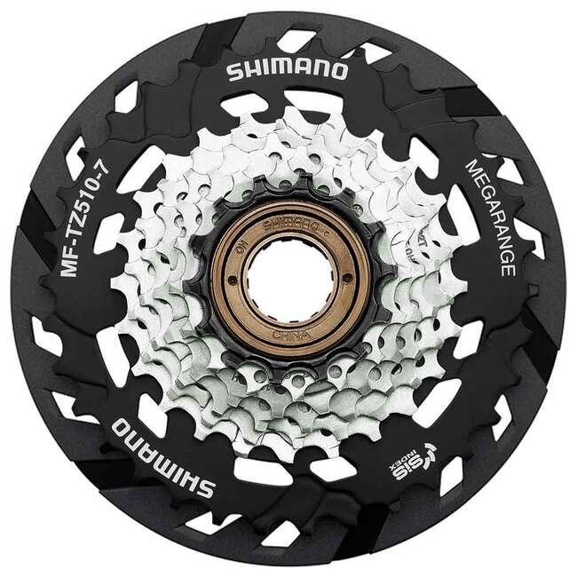SHIMANO Tourney MF-TZ510 Silver/Black Freewheels 6/7-Speed-Pit Crew Cycles