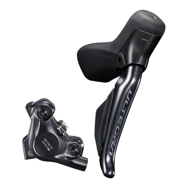SHIMANO Ultegra Di2 ST-R8170/ BR-R8170 Hydraulic Disc Brake/Shift Lever Kit 2x12-Speed Wireless Flat Mount-Pit Crew Cycles