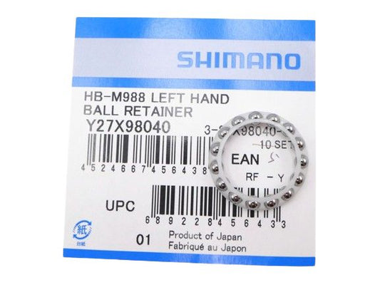 SHIMANO XTR HB-M988 Front Hub For Disc Brake Left Hand Ball Retainer 5/32" x 15 - Y27X98040-Pit Crew Cycles