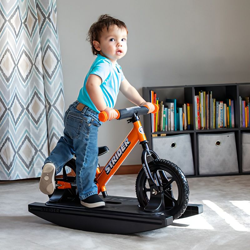 STRIDER SPORTS Rocking Base Balance Bike Black-Pit Crew Cycles