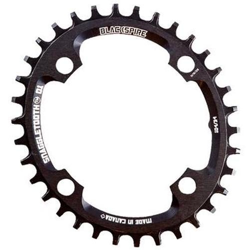 BLACKSPIRE Snaggletooth Narrow Wide Chainring Oval 4 Arm 104Mm Black 32T - CLEARANCE-Pit Crew Cycles