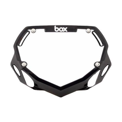 BOX Components Phase 1 Bmx Number Plate Large Black-Pit Crew Cycles