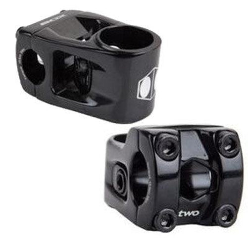 BOX Two Center Clamp Stem 1-1/8'' AL-6061-T6 22.2mm x 48mm Angle +/-5 Black-Pit Crew Cycles