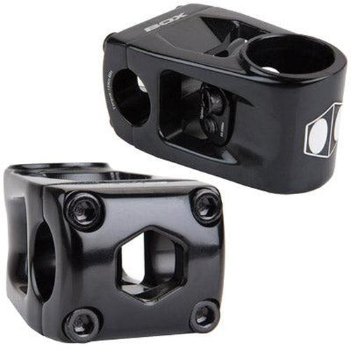 BOX Two Center Clamp Stem 1-1/8'' AL-6061-T6 22.2mm x 53mm Angle +/-5 Black-Pit Crew Cycles