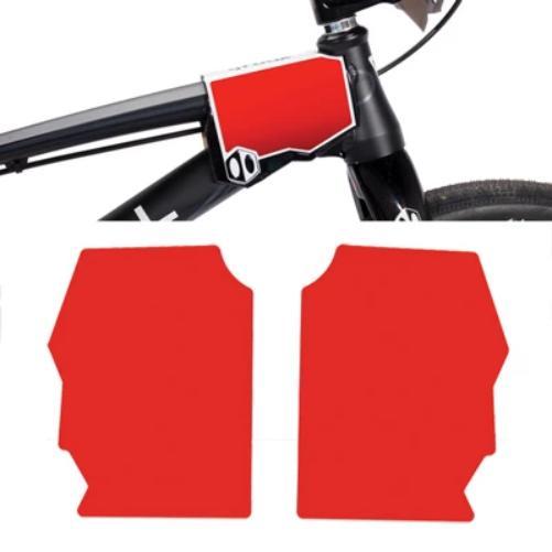 BOX Two Side Number Plate Palette Red Decal Only-Pit Crew Cycles