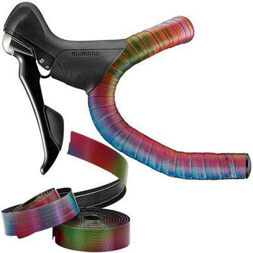 CICLOVATION Halo Touch Natural Series Handlebar Tape Synthetic Leather 3 mm thick Rainbow 2000 mm-Pit Crew Cycles