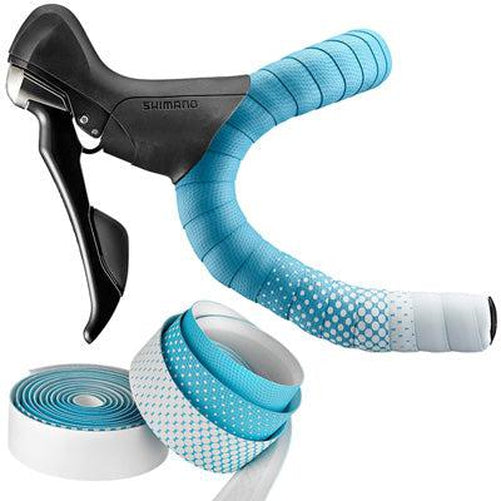 CICLOVATION Leather Touch Handlebar Tape Fusion 3.5 mm thick Blue/Cloud White 2000 mm-Pit Crew Cycles
