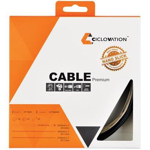 CICLOVATION Premium Bike Shifter Cable Kit Black-Pit Crew Cycles
