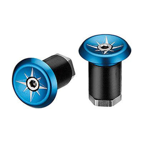 CICLOVATION Vortex Lock-In Handlebar End Plug Anodized Alloy Blue-Pit Crew Cycles