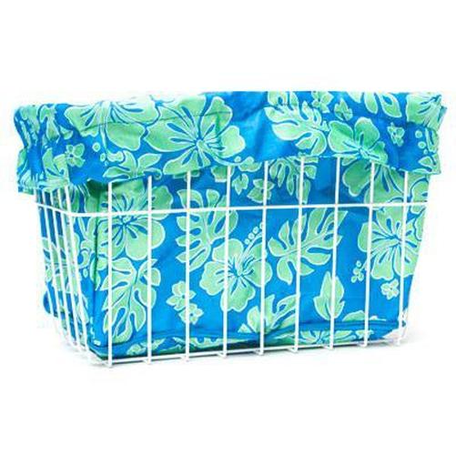 CRUISER CANDY Basket Liner Blue Lanai Hibiscus-Pit Crew Cycles