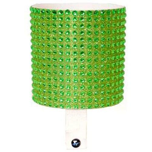CRUISER CANDY Bling Bicycle Drink Cup Holder Green Rhinestone-Pit Crew Cycles