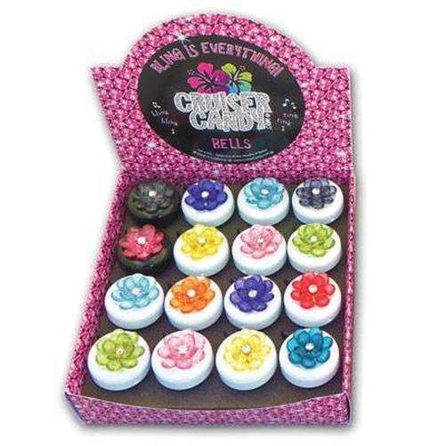 CRUISER CANDY Bling-It Acrylic Bells QTY 16-Pit Crew Cycles
