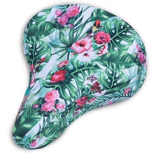 CRUISER CANDY Cushy Seat Cover Palm Rose-Pit Crew Cycles