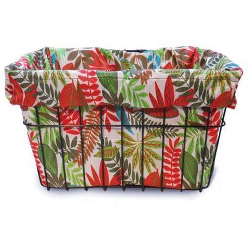 CRUISER Candy Wild Tropical Basket Liner White/Red/Brown/Green Print - Wild Tropical - Wild Tropical-Pit Crew Cycles