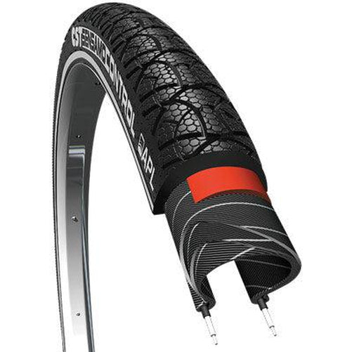 CST C1698 Sensamo Single Wire Tire 700c x 35 mm Black/Reflective-Pit Crew Cycles