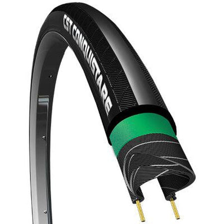 CST C1761 Conquistare Single Wire Tire 700c x 23 mm Black-Pit Crew Cycles