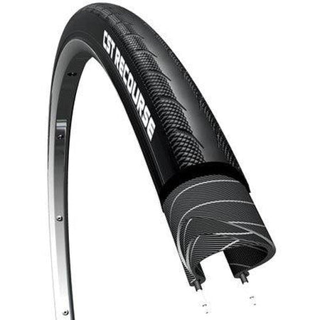 CST C1808 Recourse Dual Wire Tire 700c x 25 mm Black-Pit Crew Cycles