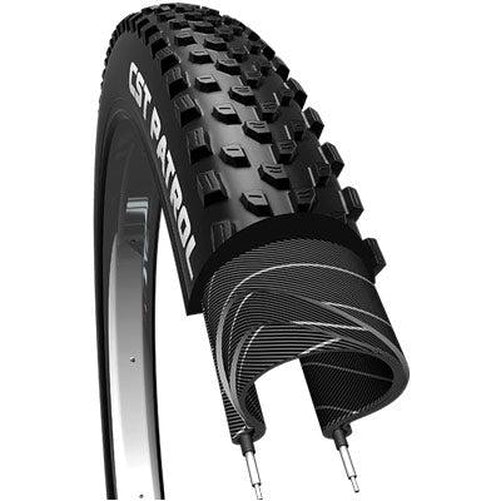 CST C1846 Patrol Single Wire Tire 27.5'' x 2.25'' Black-Pit Crew Cycles