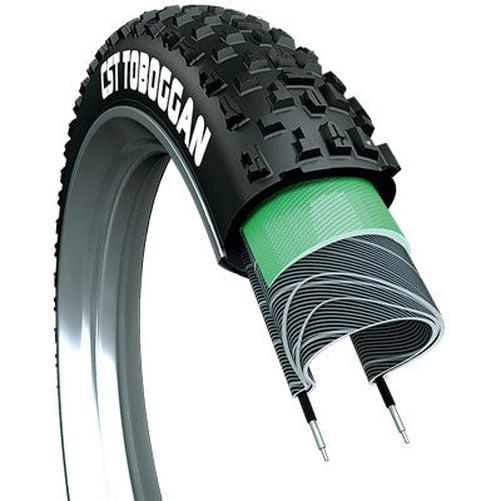CST C3027 Toboggan Single Wire Tire 26'' / 559 x 4.00'' Black-Pit Crew Cycles