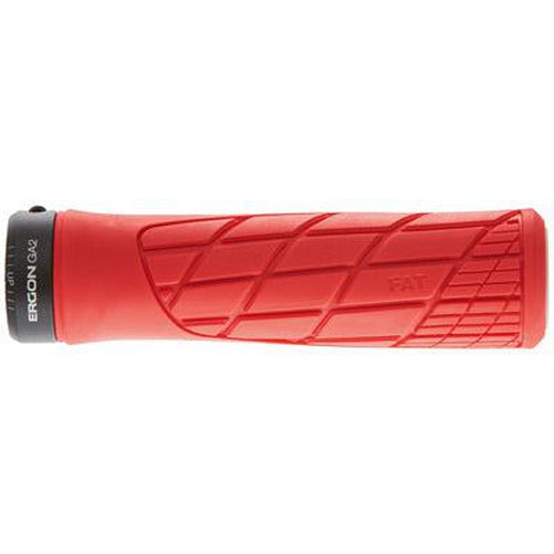 ERGON Ga2 Fat One Size Risky Red Grips-Pit Crew Cycles