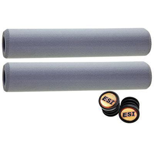 ESI Chunky Silicone Gray Grips 130mm-Pit Crew Cycles