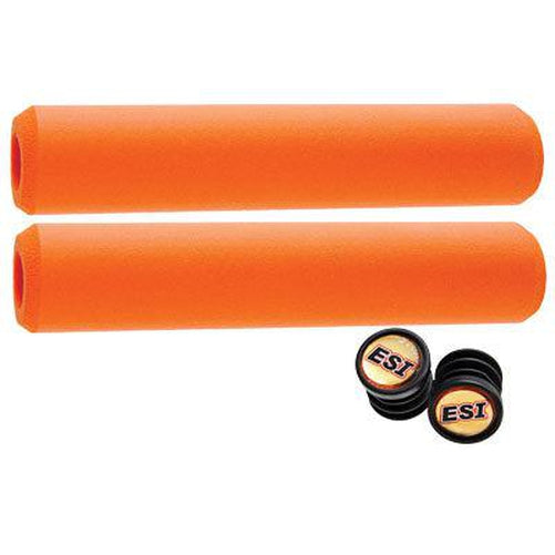 ESI Chunky Silicone Orange Grips 130mm-Pit Crew Cycles