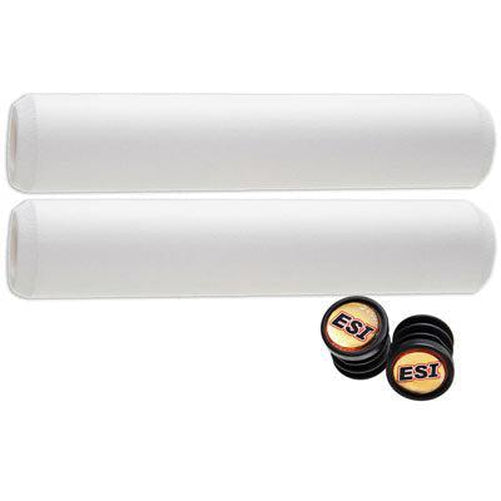 ESI Chunky Silicone White Grips 130mm-Pit Crew Cycles
