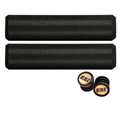 ESI Extra Chunky Silicone Black Grips 130mm-Pit Crew Cycles