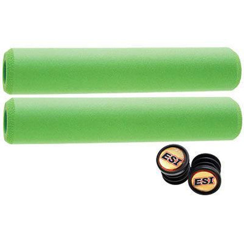 ESI Extra Chunky Silicone Green Grips 130mm-Pit Crew Cycles