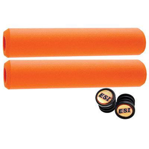 ESI Extra Chunky Silicone Orange Grips 130mm-Pit Crew Cycles