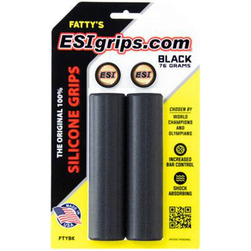 ESI Fatty'S Silicone Black Grips 210mm-Pit Crew Cycles