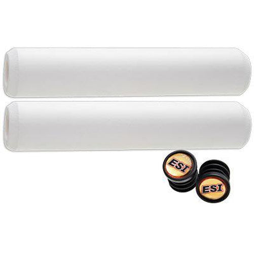 ESI Racer'S Edge Silicone White Grips 130mm-Pit Crew Cycles
