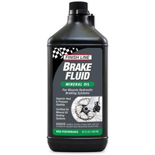 FINISH LINE Mineral Brake Fluid 32 oz. Bottle-Pit Crew Cycles