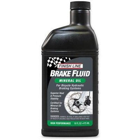 FINISH LINE Mineral Oil Brake Fluid 16 oz. Bottle-Pit Crew Cycles