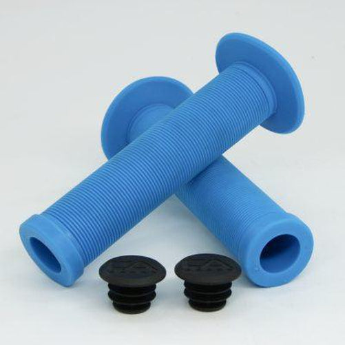 FREE AGENT Shroom Xl Bright Blue Grips 142mm-Pit Crew Cycles