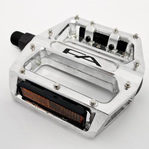 FREE Agent Pro Alloy Platform Pedals Silver-Pit Crew Cycles