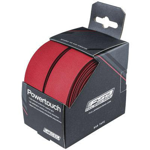 FSA Powertouch Handlebar Tape Synthetic Cork Hybrid Red-Pit Crew Cycles