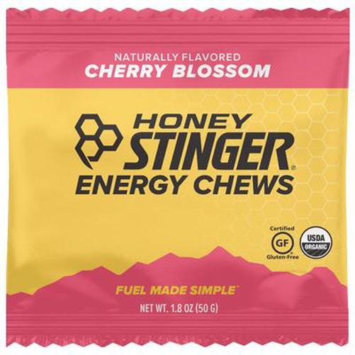 HONEY Stinger Organic Energy Chews 50G Box Of 12 Cherry Blossom-Pit Crew Cycles