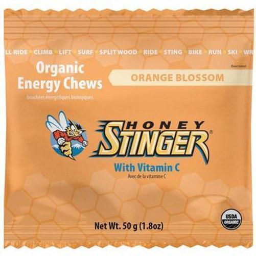 HONEY Stinger Organic Energy Chews 50G Box Of 12 Orange-Pit Crew Cycles